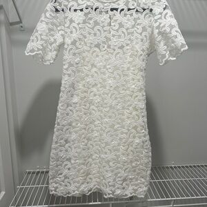 Elegant White Lace Dress